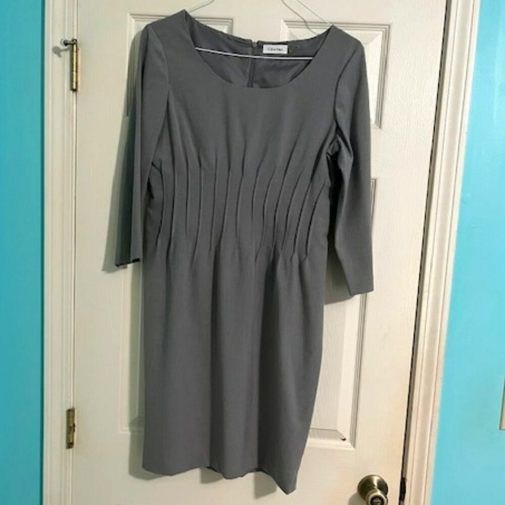 Calvin Klein Gray Business Dress